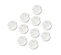 Beaupretty 10 piezas Protector de Enchufes para Cubiertas de Seguridad Abs para Enchufes Franceses Protección Infantil contra Eléctricas para con Pequeños