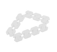 Beaupretty 10 piezas Protector Enchufe Niña Unidades Cubiertas Enchufes Seguridad Eléctrica para Bebés Estándar Europeo Fácil Instalación Giratorio