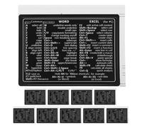 Beaupretty 10 Unidades Pegatinas Completa Teclado de Aplicar para Portátil Fáciles Removibles de Papel Guía de Atajos y Laptop y Ordenador