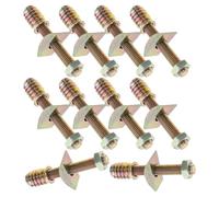 Beaupretty 10 Unidades Tornillos de Hierro Semicirculares del y de Dorado Tuercas Arandelas Conector para Madera Maciza M8x60 para Reparación y Refuerzo Cama Marco