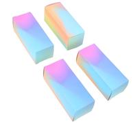 Beaupretty 100 Cajas para Pintalabios DIY Pequeñas de Papel Estuches Vacíos para Brillo Labial Caja Doble para Tubos Organizador Compacto para Cosméticos y Perfumes Color Natural