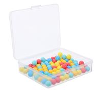 Beaupretty 100 piezas Bolas Pequeñas de Plástico para Enseñanza de Probabilidad Cuentas Coloridas para Clasificación y Matemáticas Infantiles