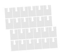 Beaupretty 100 Piezas De Lona Desechable Babero Batas Desechables Vestido De Trabajo Blanco Barbería Capa De Salón Capas Desechables Para El Cabello Estilista De Cabello Estera Para El