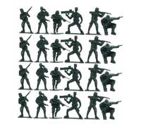 Beaupretty 100 Piezas Figuritas Miniatura de Soldados para Guerra Pack Personajes para de Jardinería Manualidades y Coleccionismo Sin Olor y Seguros Hechos de Material
