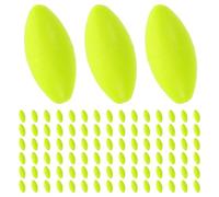 Beaupretty 100 Piezas Flotador para Aparejos de Pesca de Espuma Amarillo, Forma Redonda Alta Flotabilidad y Gran Visibilidad para Pesca en Entornos Complejos