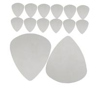 Beaupretty 100 Piezas Púas De Guitarra De Acero Inoxidable Púas Plateadas Para Guitarras Eléctricas y Acústicas Para Tocar Rock Jazz y Country