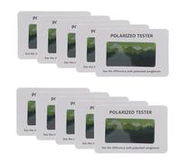 Beaupretty 100 Unidades Tarjeta Función Gafas de Sol para Polarizada con Prueba de Patrón para Verificar Compacto y Fácil de Usar