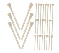 Beaupretty 100piezas Barra De Cuidado Depilación Palitos De Madera Para Cera Aplicadores De Cera Para Cejas Para Doméstico Viaje Materiales Artesanales y Herramientas Desechables Para