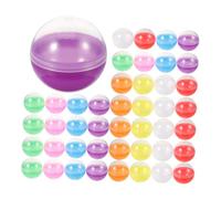Beaupretty 100piezas Juguetes de Pelota Semi-transparente Rellenable para Máquina Expendedora Contenedor de Dulces para Regalos de Fiesta Mini Juguete y Souvenir Mixtas