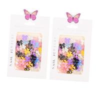 Beaupretty 100piezas Lazos Decorativos Resina Uñas Nail Charms Para Manicura Estilistas Diy Boda Regalos Mujer