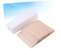 Beaupretty 100piezas Palitos De Papel Para Depilación Bandas Depilatorias De Papel No Tiras De Cera Depilatoria Desechables Para Cuerpo y Cara Con Depresor Lingual y Varillas De Cera