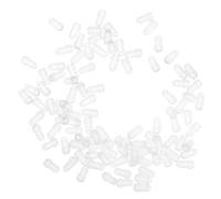 Beaupretty 100piezas Protector De Agujas Para Pendientes y Piercings Nasales Fundas Transparentes Antialérgicas De Suave Comodidad y Seguridad Para Piel Sensible