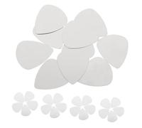 Beaupretty 100piezas Púas de Guitarra de Acero Inoxidable Púas Plateadas para Guitarras Eléctricas y Acústicas Borde Liso para Tocar Rock Jazz y Country