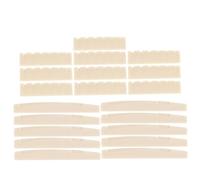 Beaupretty 10pares Cejuela para Puente de Guitarra Acústica Reemplazo de Cejuela de Plástico Pre-ranurada para Guitarra Clásica de Cuerdas Accesorios de Repuesto DIY para Acústica