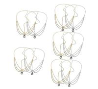 Beaupretty 10piezas Cadena De Tocado Elegante Para Mujeres y Accesorio Para Bodas y Celebraciones