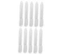 Beaupretty 10piezas Limas De Uñas De Vidrio Transparentes Para Manicura Profesional Herramientas De Pulido Para Uñas Prácticas y Seguras Para Uso Personal y