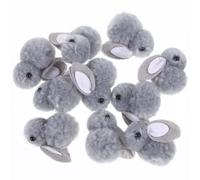 Beaupretty 10Piezas Mini Conejos de Peluche de Adorno de Conejo Suave para Decoración de Pascua y Manualidades y de Bricolaje