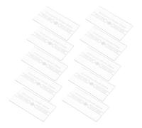 Beaupretty 10piezas Placa de Vidrio para Alarma contra Incendios Reemplazo de Vidrio Roto Cubierta de Interruptor Manual Resistente Altas Temperaturas Esenciales para Escenarios