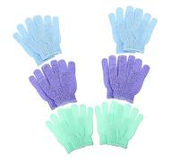 Beaupretty 12 Guantes Exfoliantes de Nylon para Ducha y Baño, Manoplas para Exfoliar el Tejido Cutáneo, Flexibles, Se Mantienen 12 Unidades