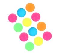 Beaupretty 12 Piezas Bolas Luminosas Rebote Elástico Goma Sintética Fluorescentes para Juguetes Divertidos