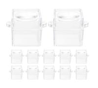 Beaupretty 12 Piezas Caja de Insectos Lupa Incorporada de Abs para Mejorar Habilidades de Observación, Adecuado para Exploración y Educación Científica al Aire Libre