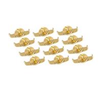 Beaupretty 12 Piezas de Afinadores Finos de Cobre para Erhu, Accesorios Profesionales de Ajuste de Cuerdas Dorados, Microafinadores Precisos para Práctica y Sintonización de Instrumentos