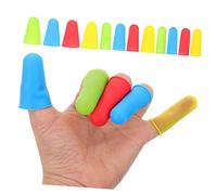 Beaupretty 12 Piezas Dedil de silicona finger protector Cubierta de dedo elástica uso diario cuna de dedo Cuna para dedos Estuche protector Trabaja cunas para los dedos gel de sílice