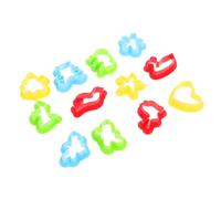 Beaupretty 12 piezas Moldes para Modelar Arcilla Infantiles con Formas Variadas de Plástico para Actividades Creativas y Estampado Set de Herramientas DIY