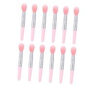 Beaupretty 12 Piezas Pincel De Silicona Para Labios Mini Pinceles De Maquillaje Aplicador De Varitas De Brillo De Labios Ocultador Aplicador De Labios Tinte Brillantina Paleta Gel De Sílice