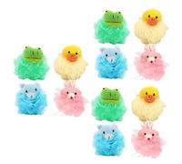 Beaupretty 12piezas Bolas De Baño Para Niño Niña Formas De Animales Esponjas Exfoliantes De Para Higiene Infantil Para Cuidado Piel Pequeños
