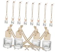 Beaupretty 12piezas Frasco Aromático Delicado Transparente Colgar Como Accesorio Para Coche Envase De Perfume Reutilizable Como Frasco De Perfume Decorativo Difusor Para Coche