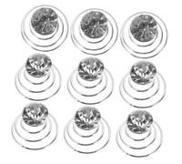 Beaupretty 12piezas Horquilla De Diamante Simple Espiral Para Mujer Pinzas Cabello Gemas De Imitación Mini Pinzas Cabello Para Decoración De Bodas Fiestas De Graduación y Eventos Para Limosne