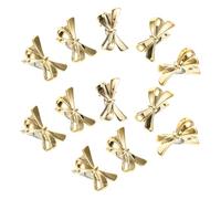 Beaupretty 12piezas Horquilla De Lazo Mini De Metal Pinzas Pelo Lazo Para Niñas y Adolescentes Accesorios Pelo Francés