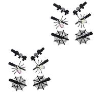 Beaupretty 12piezas Horquillas De Halloween Diseño De y Adornos Rhinestones De Disfraces