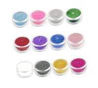 Beaupretty 12piezas Pintura Corporal Brillantina De De Polvo Temporal Resistente Al Agua Para Herramientas Artísticas De Juguete De Descompresión