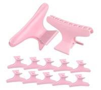 Beaupretty 12piezas Pinzas De Para Pelo Clips Antideslizantes De Corte y Sección Para Mujeres Accesorios De y Color Rosa Mediano