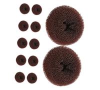 Beaupretty 12piezas Rizador de Pelo Donas para Moños Moldes para Moños Cómodos Herramienta para Moldear el Cabello para Viajes y Oficina