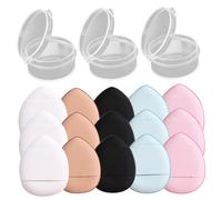 Beaupretty 15 Piezas Mini Borlas Para Polvos Punta De Dedo Aplicador De Polvo Dedos Herramienta De Maquillaje Para Base De Maquillaje