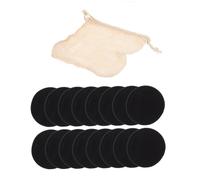 Beaupretty 16 Almohadillas Desmaquillantes Reutilizables de de Bambú y Lavables Diseño Ergonomico para Niñas Bolsa de Lavado y Caja
