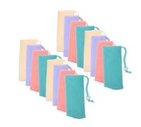 Beaupretty 16 Bolsas De Jabón De Malla Bolsas Exfoliantes Para Ahorrar Jabón Bolsa De Jabón De Red De Espuma De Doble Capa Con Cordón Bolsas De Soporte De Jabón Para Ducha