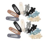 Beaupretty 16 Piezas Pinza Cabello Flores Escarchadas de Pinzas Forma de Flor Cabello Pasador Floral Grande para Fijar Flequillo Lateral Uso Diario y Decoración Vintage