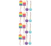 Beaupretty 16piezas Esponjas De Baño Coloridas Para Bebés De Esponjas Suaves y Exfoliantes Para Duchas y Cuidado Infantil Absorción Óptima y Rica