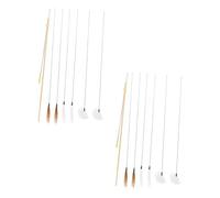 Beaupretty 16piezas Kit De Extracción De Cerumen Cucharas Palillos Para Limpiar Oídos Herramientas Cuidado Auditivo