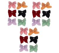 Beaupretty 18piezas Clips Cabello Lazo Accesorios De Para Mujeres y Barretas Verde Azul Marino Naranja