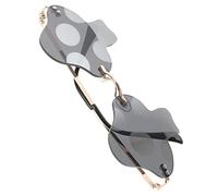 Beaupretty 1par Gafas De Sol Rimless De Diseño Creativo Forma De Hongo Lentes Grises Para Fiestas y Eventos Accesorios De Moda Divertidos Para Verano