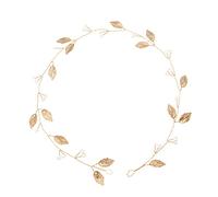 Beaupretty 1pieza Diadema De Novia Aleación Decorativa Tocado De Boda Elegante Para Ceremonias y Fiestas Accesorio De Cabello Dorado Para Novias y Promociones
