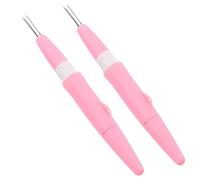 Beaupretty 2 Agujas para Fieltrar Lana Estilo Bolígrafo Rosa, Herramientas Portátiles para Manualidades de Fieltro, Kit de Punzones para DIY y Reparación de Ropa de Lana