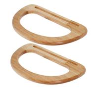 Beaupretty 2 Asas de Madera Diseño Minimalista y Resistente Anilla en D para Bolso de Mano y Creación de Bolsos DIY para Uso en Eventos Formales