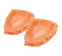 Beaupretty 2 Cuencos para Reptiles de Resina, Comederos Rectangulares Rojos para Terrarios, Cuencos para Comida y Agua de Tortugas, Lagartos y Serpientes, Soporte Práctico para Alimentación