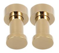 Beaupretty 2 Ganchos de Latón Dorado para Toallas de Baño, Colgadores de Pared Redondos para Ducha y Puerta, Soporte Resistente para Toallas y Abrigos, Adecuado para Baño y Hogar
